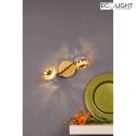 ECO-Light LED Wand-/Deckenspot BLOOM-SPOT, 2-flammig, 2*5W, 600lm, 3000K, IP20, metall/gold