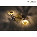 ECO-Light LED Wand-/Deckenspot BLOOM-SPOT, 2-flammig, 2*5W, 600lm, 3000K, IP20, metall/gold