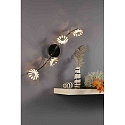 ECO-Light wall and ceiling luminaire BLOOM-SPOT 4 flames IP20, silver 