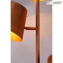 ECO-Light Stehleuchte COLT, 3-flammig, 3*E27, max. 40W, IP20, metall/edelrost
