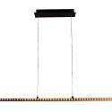 pendant luminaire SOLARIS LED LED IP20, wood, black matt dimmable