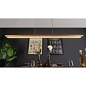 ECO-Light pendant luminaire SOLARIS LED LED IP20, wood, black matt dimmable