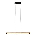 pendant luminaire SOLARIS LED LED IP20, wood, black matt dimmable