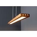 ECO-Light pendant luminaire SOLARIS LED LED IP20, wood, black matt dimmable