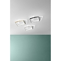 Luminaire de plafond OVEST LED IP20, bois, noir 