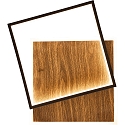ceiling luminaire OVEST LED IP20, wood, black