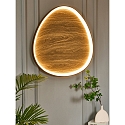 ECO-Light Plafoniera BEZI LED IP20, legno, nero 