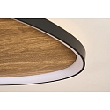 ECO-Light Plafoniera BEZI LED IP20, legno, nero 