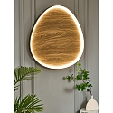 ECO-Light Plafoniera BEZI LED IP20, legno, nero 