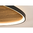 ECO-Light Plafoniera BEZI LED IP20, legno, nero 