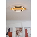 ECO-Light Plafoniera TOVAK LED IP20, legno, nero 