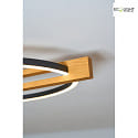 ECO-Light ceiling luminaire TOVAK LED IP20, wood, black 