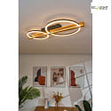 ECO-Light ceiling luminaire TOVAK LED IP20, wood, black 