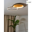 ECO-Light Plafoniera KIRU LED IP20, legno, nero 