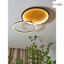 ECO-Light Plafoniera KIRU LED IP20, legno, nero 