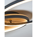 ECO-Light Plafoniera KIRU LED IP20, legno, nero dimmerabile