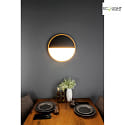 ECO-Light ceiling luminaire VISTA LED IP20, wood, black dimmable