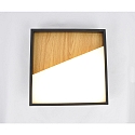 ECO-Light Plafoniera VISTA LED IP20, legno, nero dimmerabile