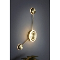Luminaire mural SOLAR LED IP20, nickel satiné gradable