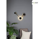 ECO-Light Luminaire mural SOLAR LED IP20, noir mat gradable