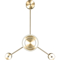 wall luminaire SOLAR LED IP20, gold, satined dimmable