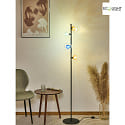 ECO-Light Lampada da terra URANUS 4-Lampadine G9 IP20, multicolore 