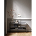 ECO-Light Applique murale  accu MEG angulaire, avec capteur IP44, couleur sable gradable