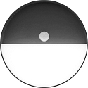 battery wall luminaire MEG round, with sensor IP44, anthracite dimmable