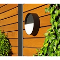 ECO-Light Applique murale  accu MEG rond IP44, anthrazit gradable