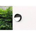 ECO-Light Applique murale  accu MEG rond IP44, anthrazit gradable