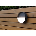 ECO-Light Applique murale  accu MEG rond IP44, anthrazit gradable