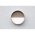 ECO-Light battery wall luminaire MEG round IP44, sand coloured dimmable