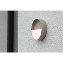 ECO-Light battery wall luminaire MEG round IP44, sand coloured dimmable