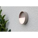 ECO-Light battery wall luminaire MEG round IP44, sand coloured dimmable