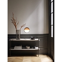 ECO-Light Lampada da parete a batteria MEG rotondo IP44, legno dimmerabile