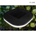 ECO-Light solar floor lamp SOLARA LED IP54, black dimmable