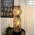 Stehleuchte BAMBOO Höhe: 60cm 2-flammig 2xE27 IP20, braun