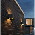 Lutec Luminaire mural d’extérieur DODD haut bas, forme en dé LED IP44, anthrazit  Lutec Luminaire mural d’extérieur DODD haut bas, forme en dé LED IP44, anthrazit
