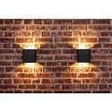 Lutec Luminaire mural d’extérieur DODD haut bas, forme en dé LED IP44, anthrazit  Lutec Luminaire mural d’extérieur DODD haut bas, forme en dé LED IP44, anthrazit