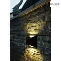 Lutec Applique da esterno DODD su / giù, semicircolare LED IP44, Nero 