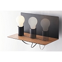 ECO-Light Wandleuchte FLASH, mit verschiebbarer Lampe, mit 2A USB-Eingang, mit Kippschalter, 1*E27, max. 40W, schwarz/holz ECO-Light Wandleuchte FLASH, mit verschiebbarer Lampe, mit 2A USB-Eingang, mit Kippschalter, 1*E27, max. 40W, schwarz/holz