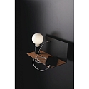 ECO-Light Wandleuchte FLASH, mit verschiebbarer Lampe, mit 2A USB-Eingang, mit Kippschalter, 1*E27, max. 40W, schwarz/holz ECO-Light Wandleuchte FLASH, mit verschiebbarer Lampe, mit 2A USB-Eingang, mit Kippschalter, 1*E27, max. 40W, schwarz/holz