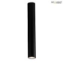ceiling luminaire FLUKE round GU10 IP20, black 