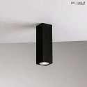 ceiling luminaire FLUKE square GU10 IP20, black 