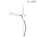 ECO-Light LED Stehleuchte BOOK,  drehbarer Diffusor, 17W, 1300lm, 3200K, IP20, aluminium/weiss