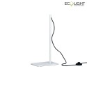 ECO-Light LED Stehleuchte BOOK,  drehbarer Diffusor, 17W, 1300lm, 3200K, IP20, aluminium/weiss