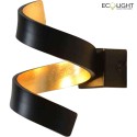 ECO-Light Luminaire mural HELIX à 2 flammes IP20, or, noir  