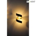 ECO-Light Luminaire mural HELIX à 2 flammes IP20, or, noir  
