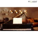 ECO-Light Luminaire à suspension HELIX 4 flammes IP20, or, noir gradable