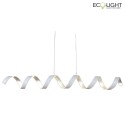 ECO-Light LED Pendelleuchte HELIX, 6-flammig, 6*5W, 2400lm, 4000K, IP20, weiss/silber